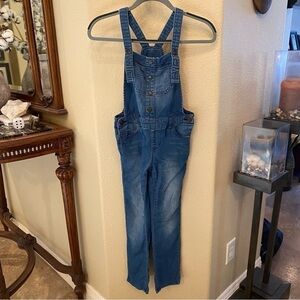 CAT & JACK Target Girls Blue Denim Overalls Size M(7/8) Yrs